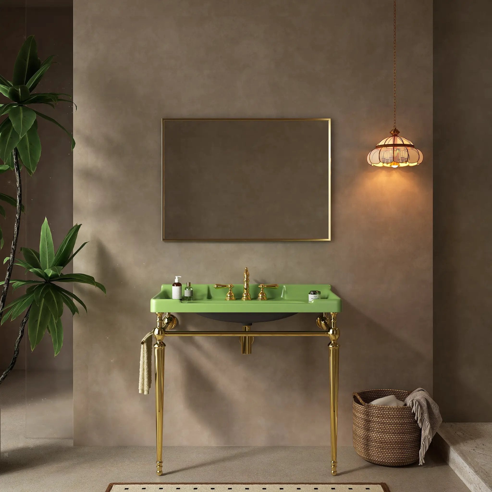 VICI 36" Bathroom Console Sink, Wall-Mounted by HouseOfZazla