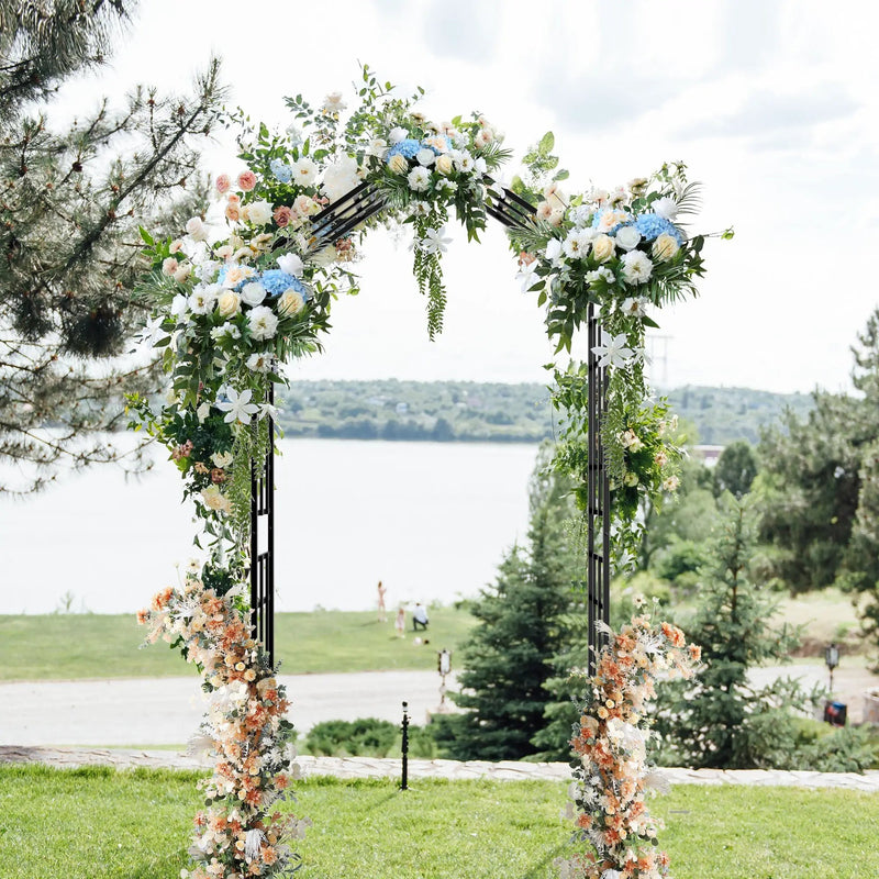 Metal Garden Arch with Adjustable Width for Climbing Plants by HouseOfZazla