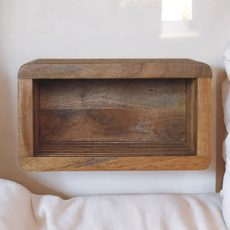 Soba - Wall Mounted Bedside Table - Beige by HouseOfZazla