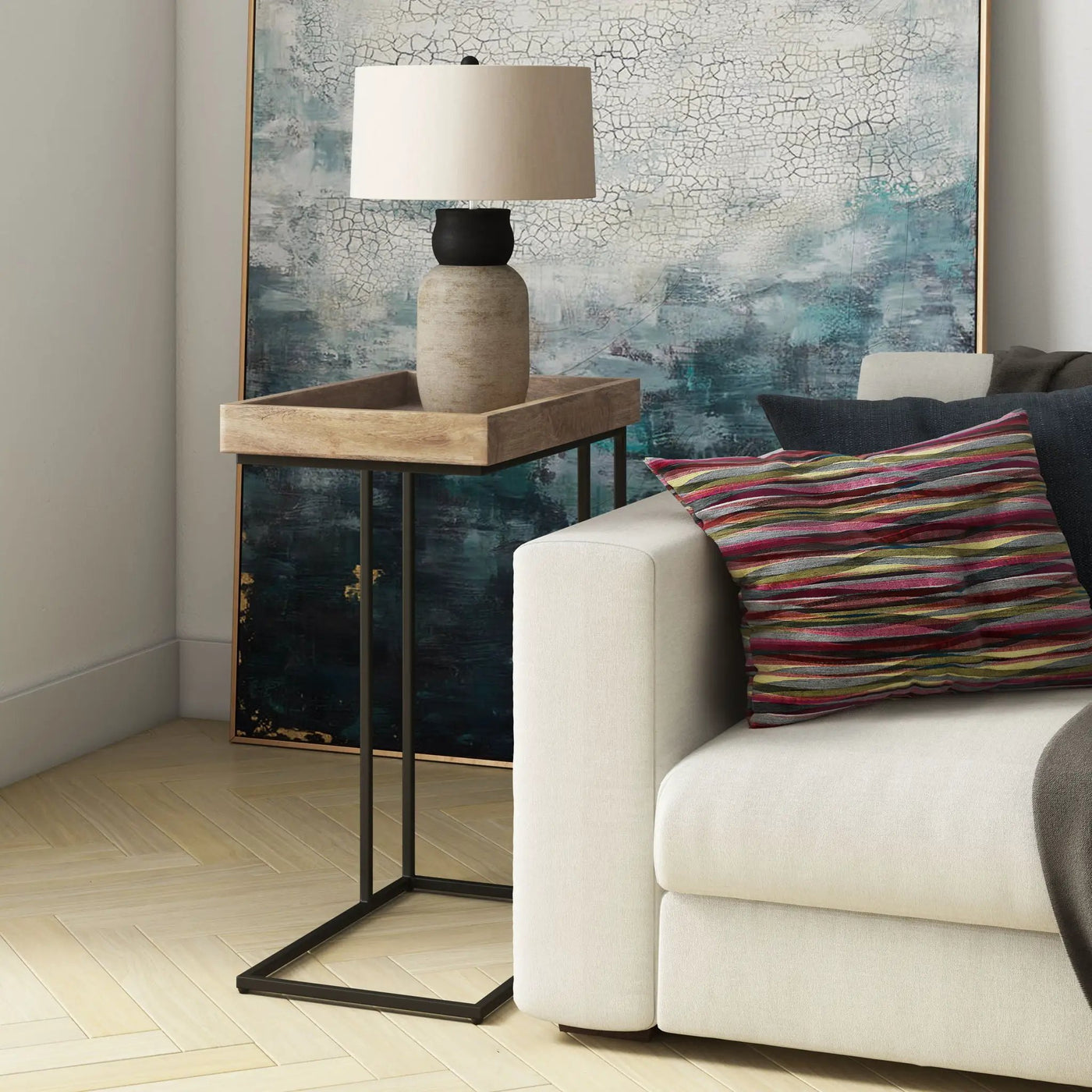 Gallagher - Handcrafted C Side Table by HouseOfZazla