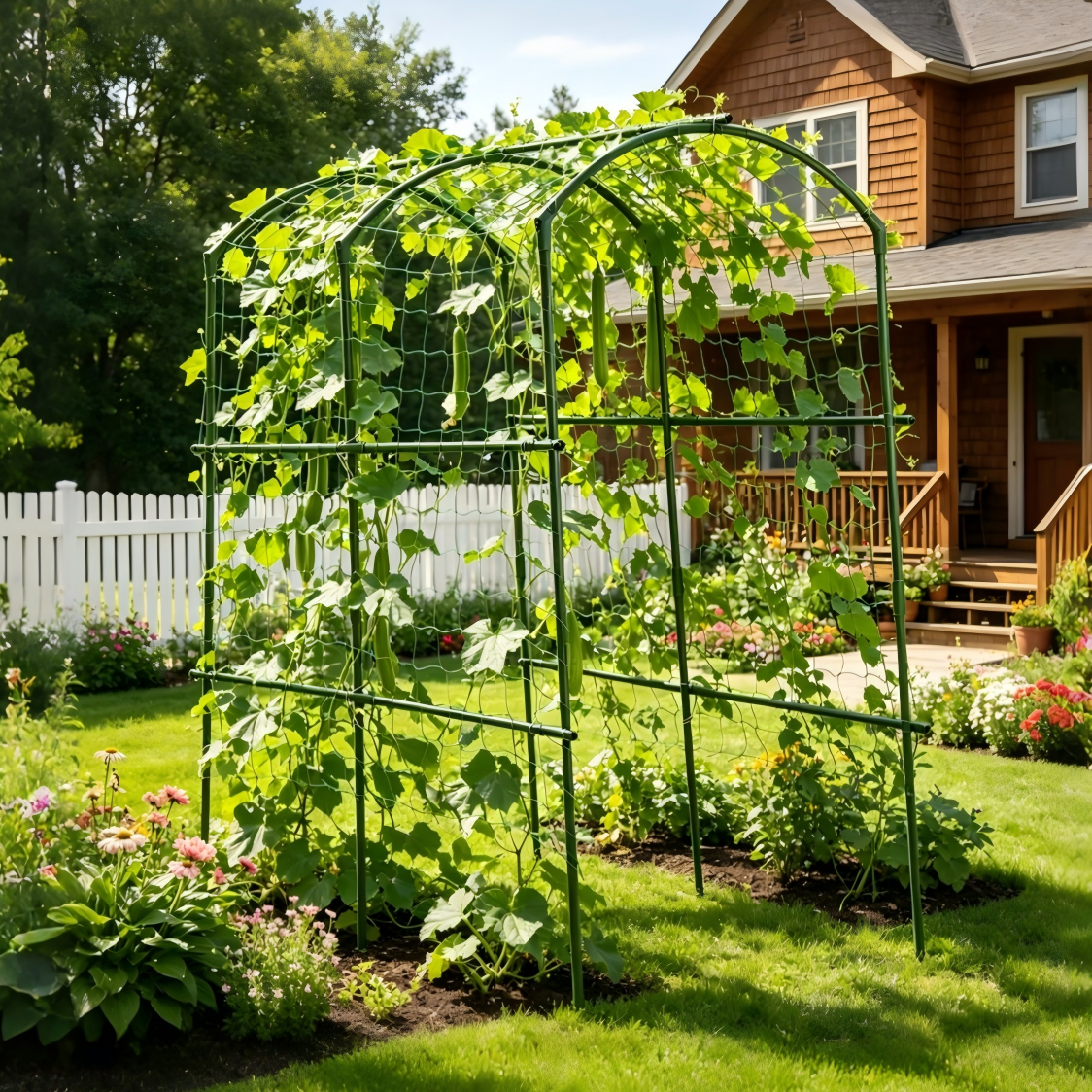 Heavy Duty 20mm Large Diameter Metal Cucumber & Loofah Trellis by HouseOfZazla