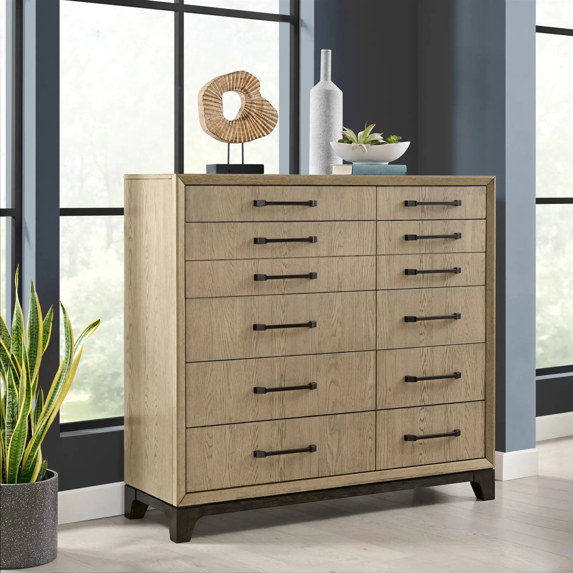 Master Chest, 10 Drawer Storage Furniture - Brown by HouseOfZazla