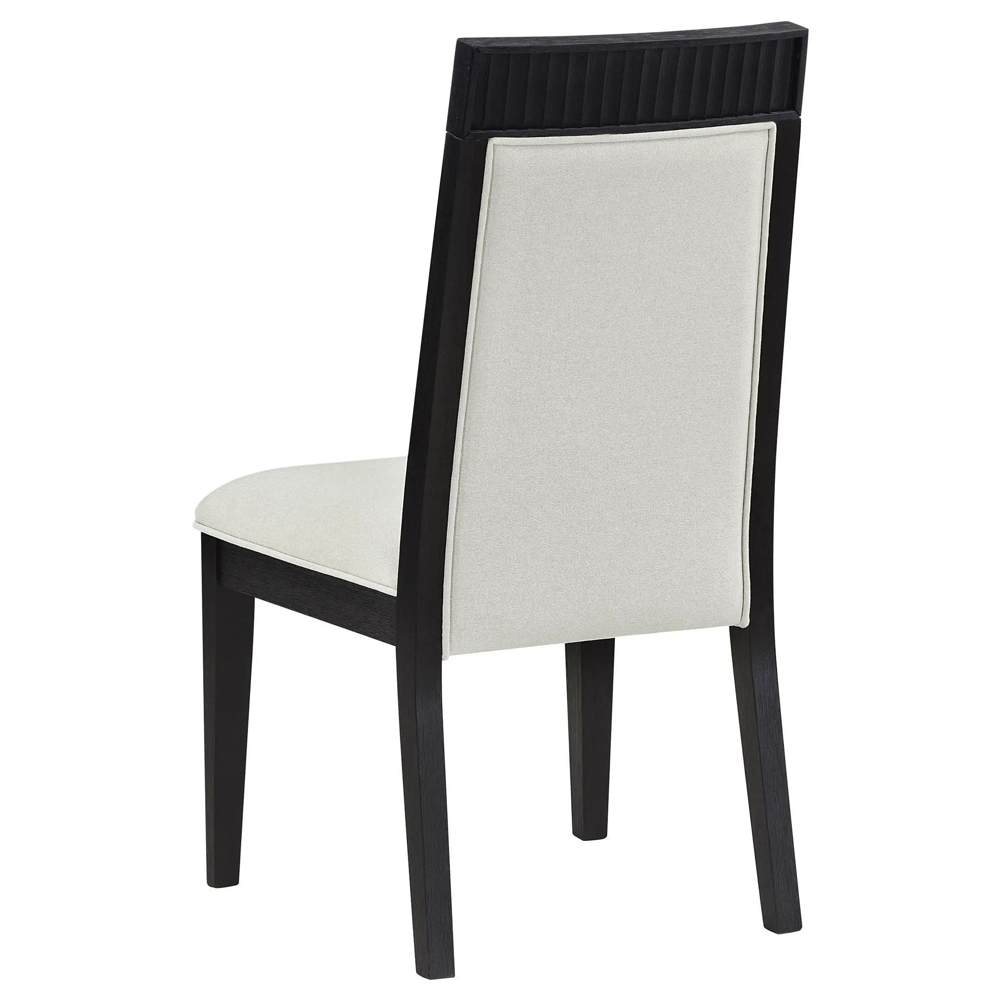 Brookmead Dining Side Chair Ivory and Black (Set of 2) by Unique Piece Furniture