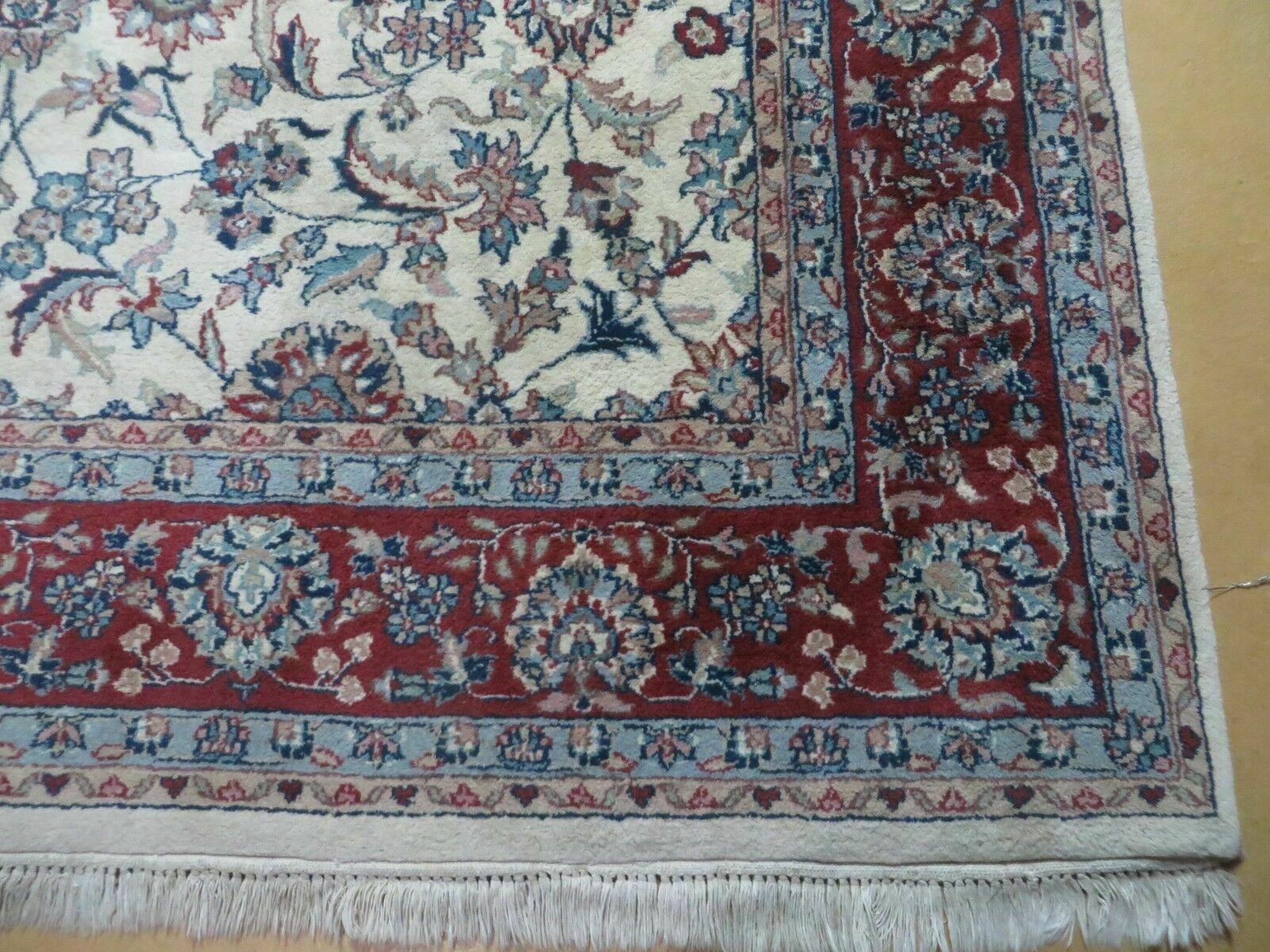 6' X 9' Vintage Handmade Fine Chinese Floral Oriental Wool Rug Carpet Beige by Jewel Rugs