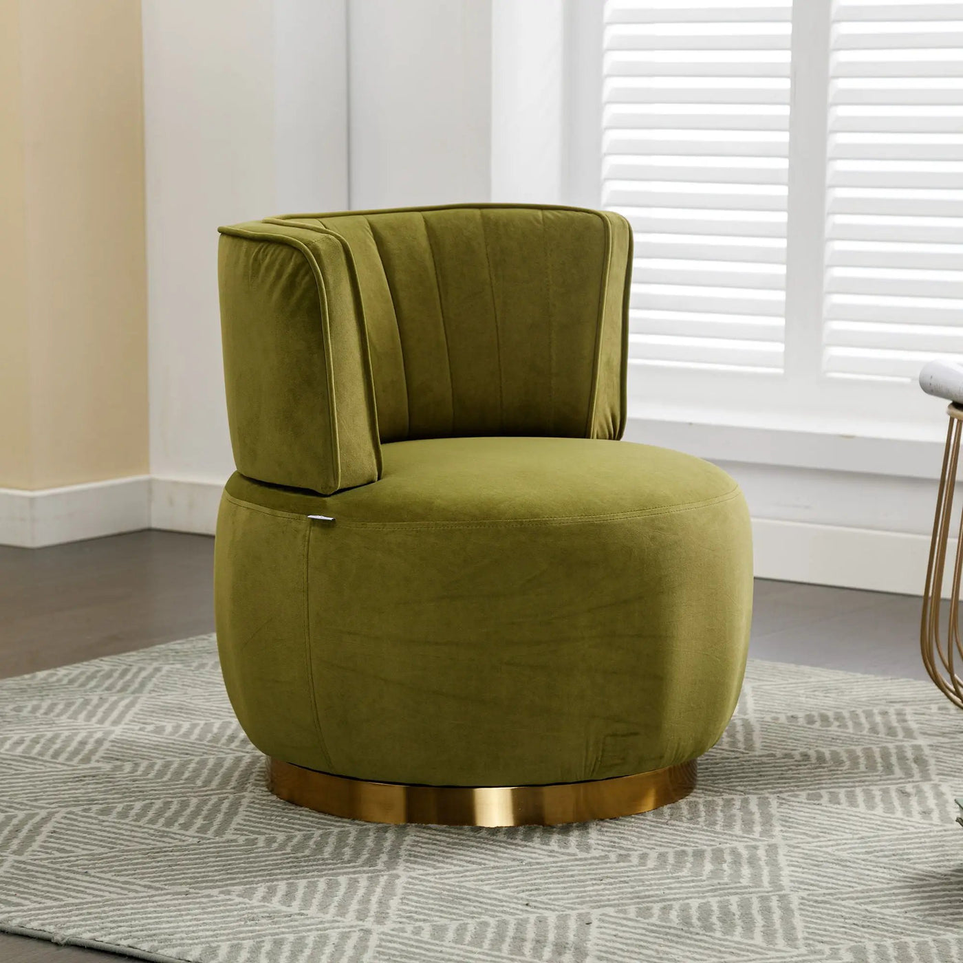 360 Degree Swivel Cuddle Barrel Accent Sofa Chair by HouseOfZazla