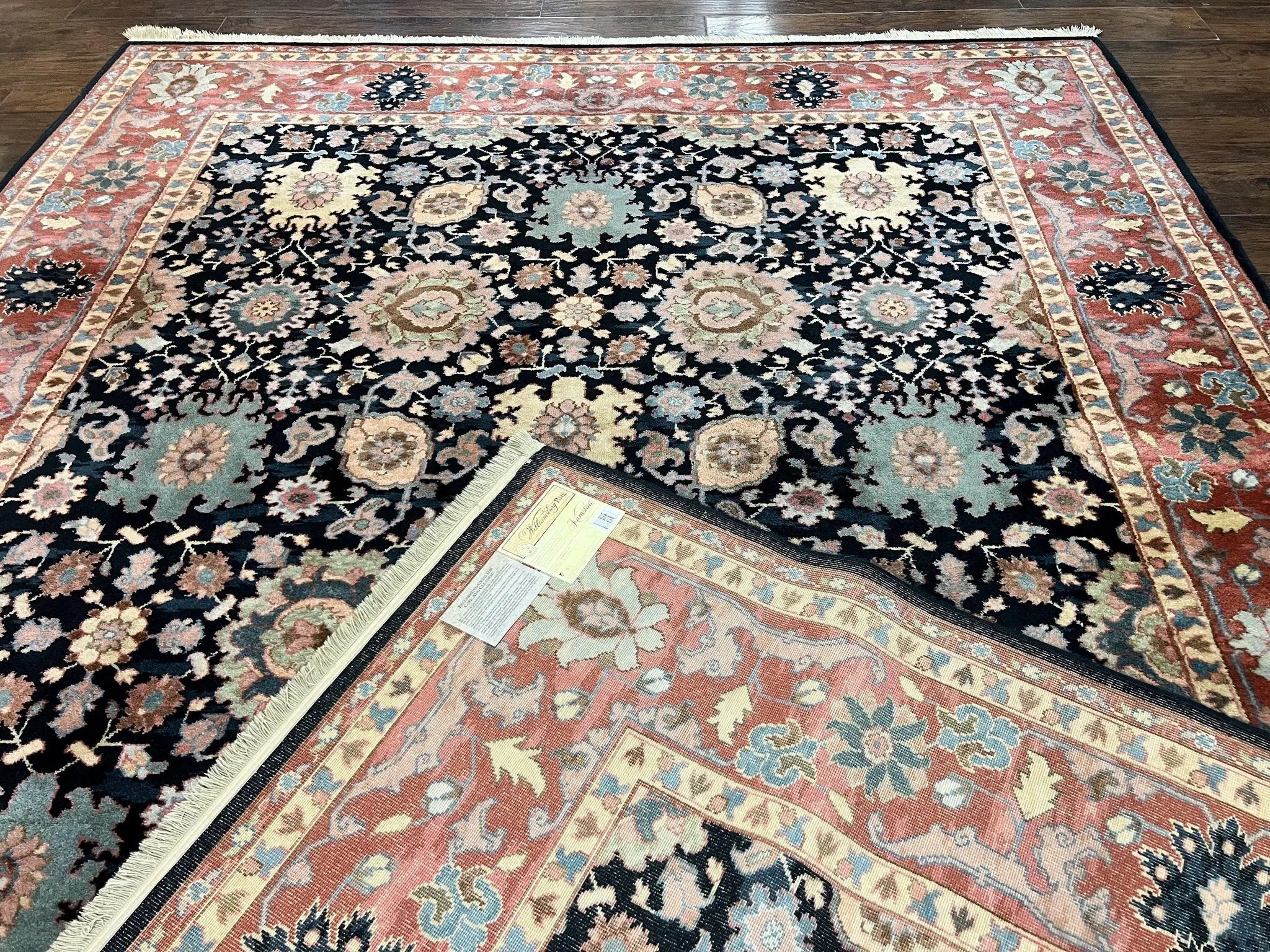 Karastan Rug 8 x 11.7, Karastan Williamsburg Kurdish Pattern 559, Wool Pile Vintage Karastan Carpet, Discontinued, Room SIzed Area Rug by Jewel Rugs