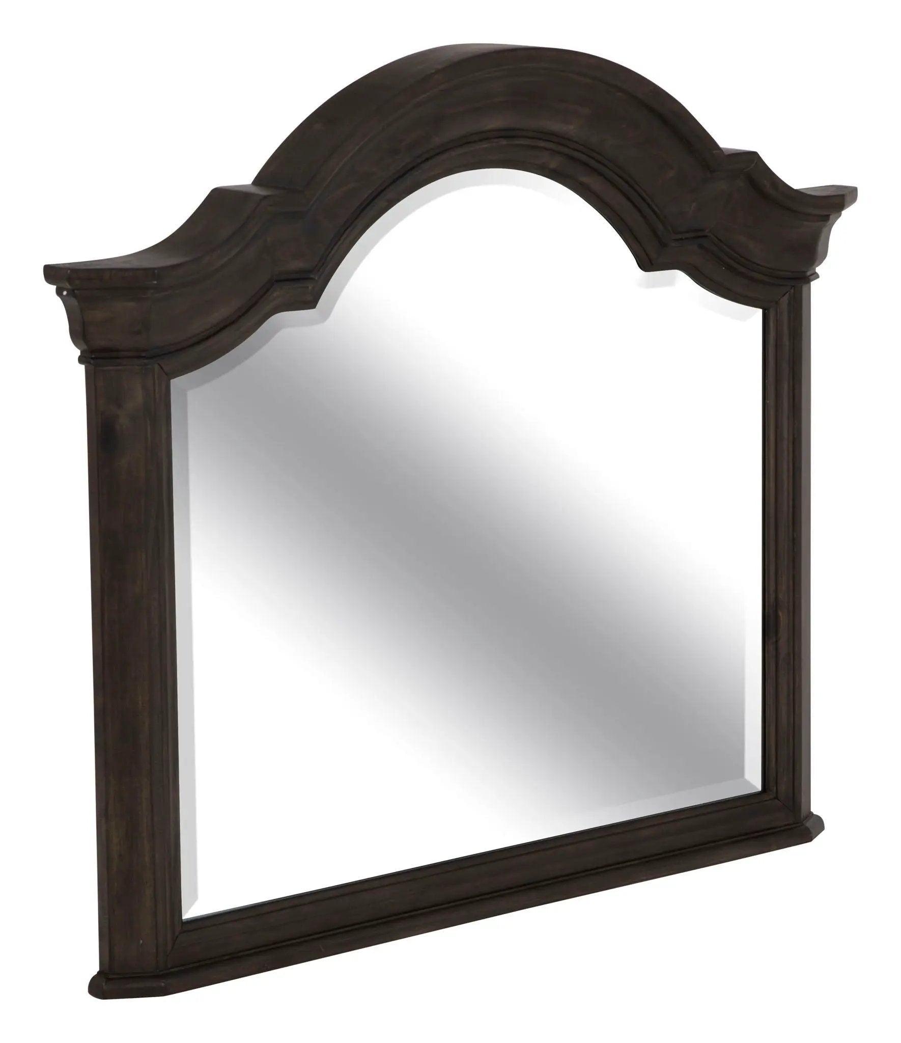 Bellamy - Drawer Dresser With Shaped Mirror - Peppercorn by Unique Piece Furniture