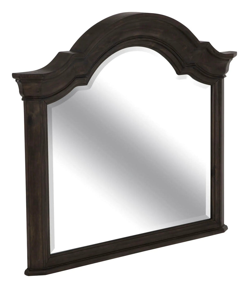 Bellamy - Drawer Dresser With Shaped Mirror - Peppercorn by Unique Piece Furniture