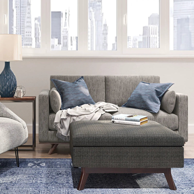 Owen - Upholstered Rectangular Storage Ottoman by HouseOfZazla