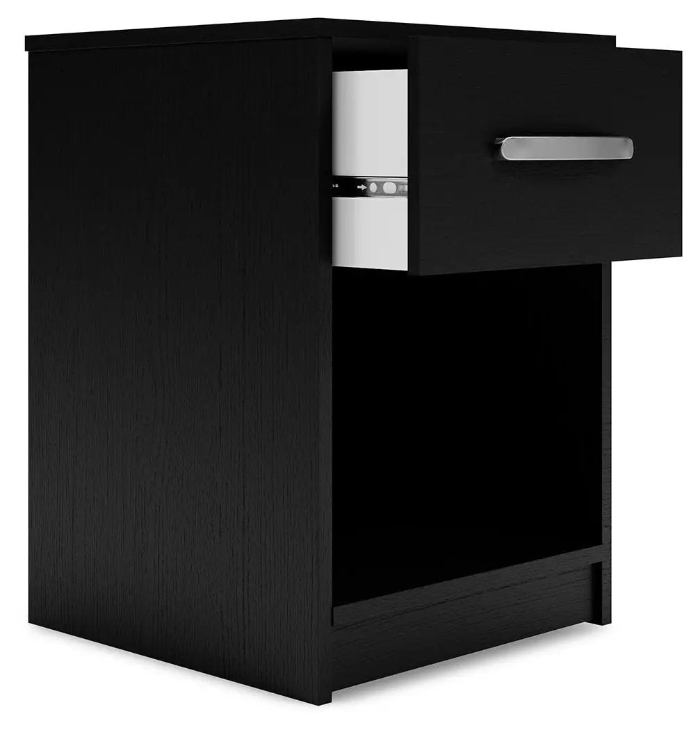 Finch - One Drawer Night Stand - Black by Unique Piece Furniture