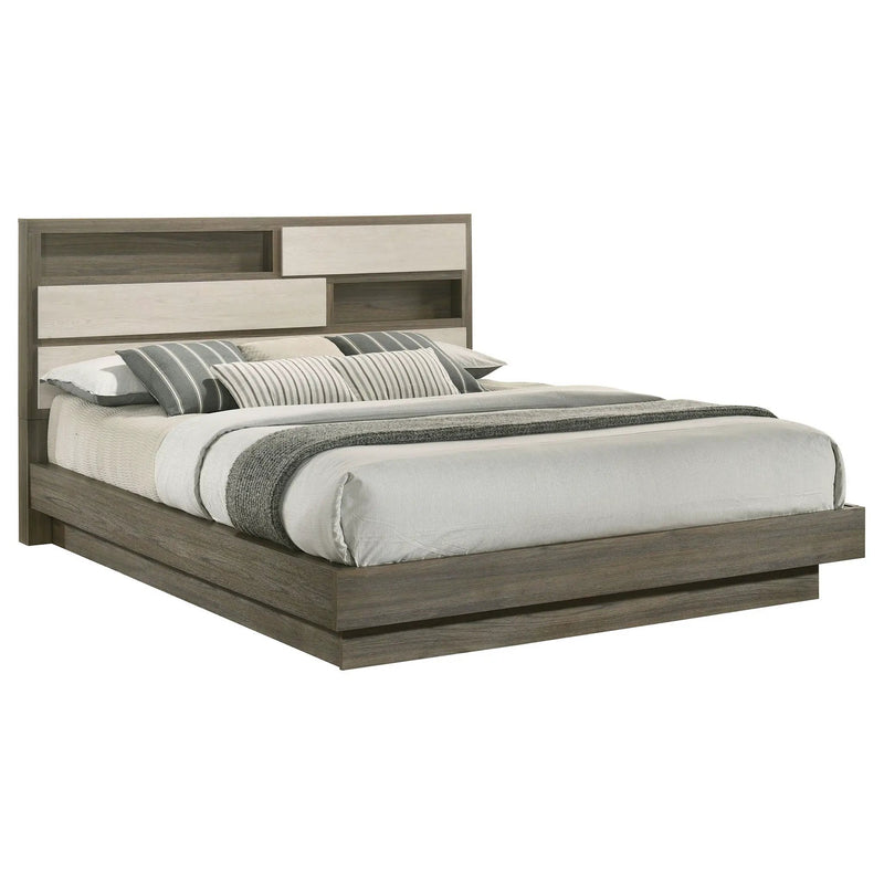 Edmondson - Bookcase Headboard Bed by HouseOfZazla