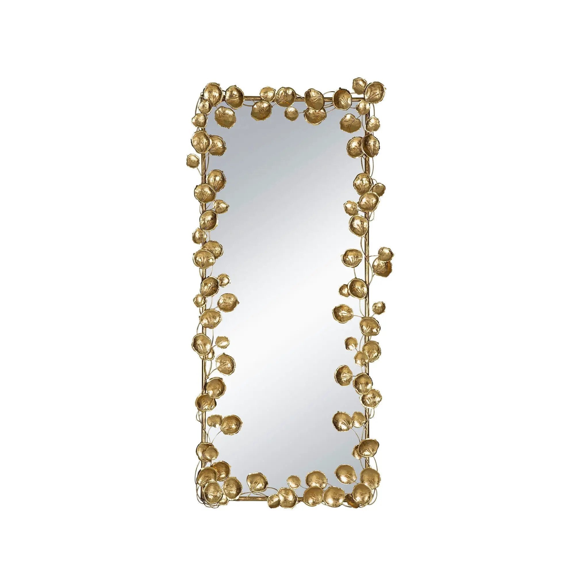 Full Length Mirror with Gold Leaf Accents by HouseOfZazla