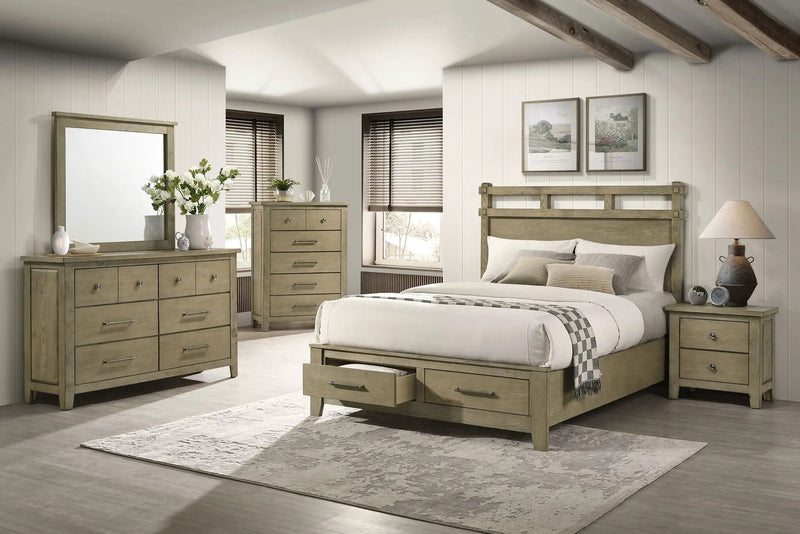 Hazlewood 5-piece Queen Bedroom Set Vineyard Oak by Unique Piece Furniture