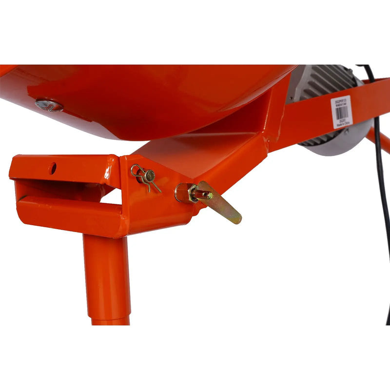 Portable Concrete Mixer With Etl Certificated Copper Motor, Electric Cement Mixer, 5.0 Cu. Ft. - Orange by HouseOfZazla