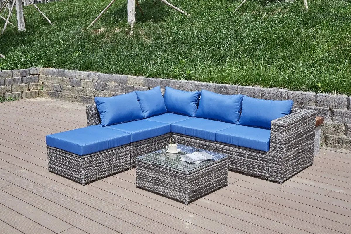 Patio Sofa With Cushions by HouseOfZazla