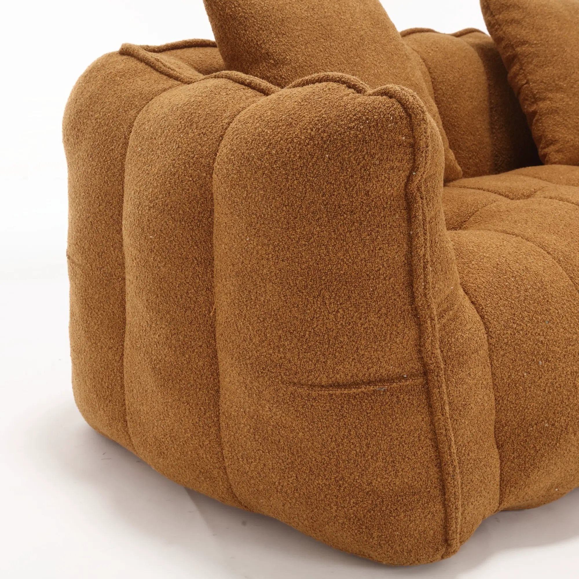 Cozy Beanbag Chair with High Resilience Foam Core by BLAKHOM