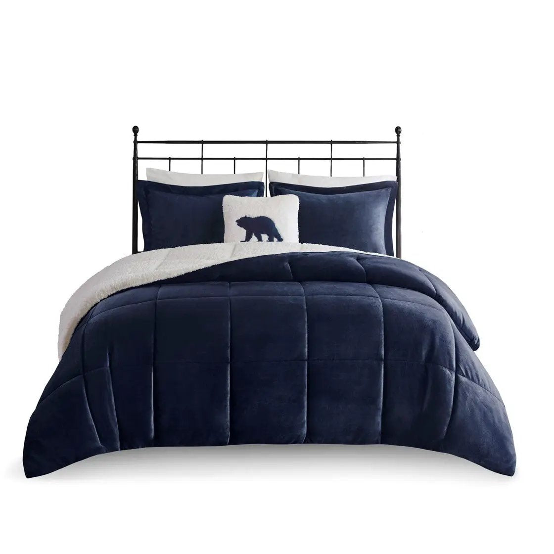 King Plush to Sherpa Down Alternative Comforter Set by HouseOfZazla