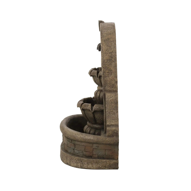 Alora 29-Inch Tall Outdoor Weather-Resistant Faux Stone Floor Fountain (SAK63421) by SAKSBY WHOLESALE