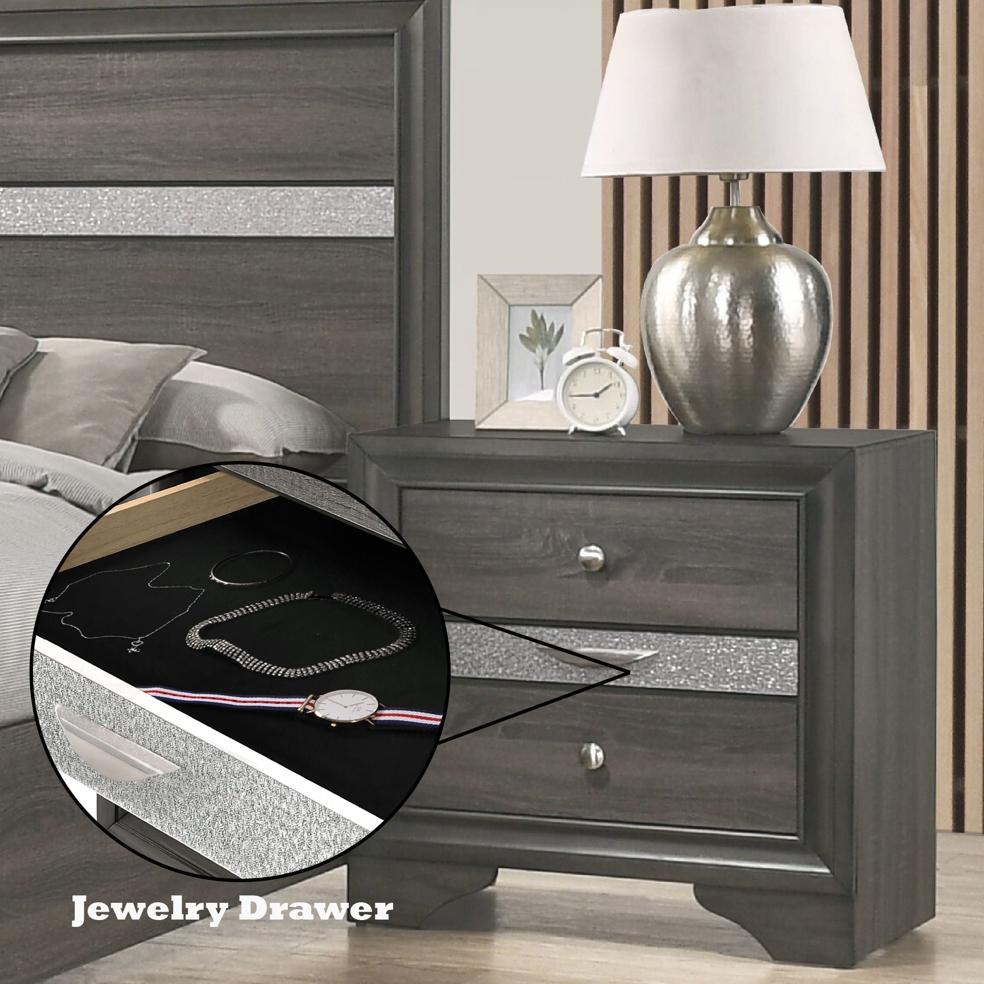 Naima - Chic Design Nightstand by HouseOfZazla