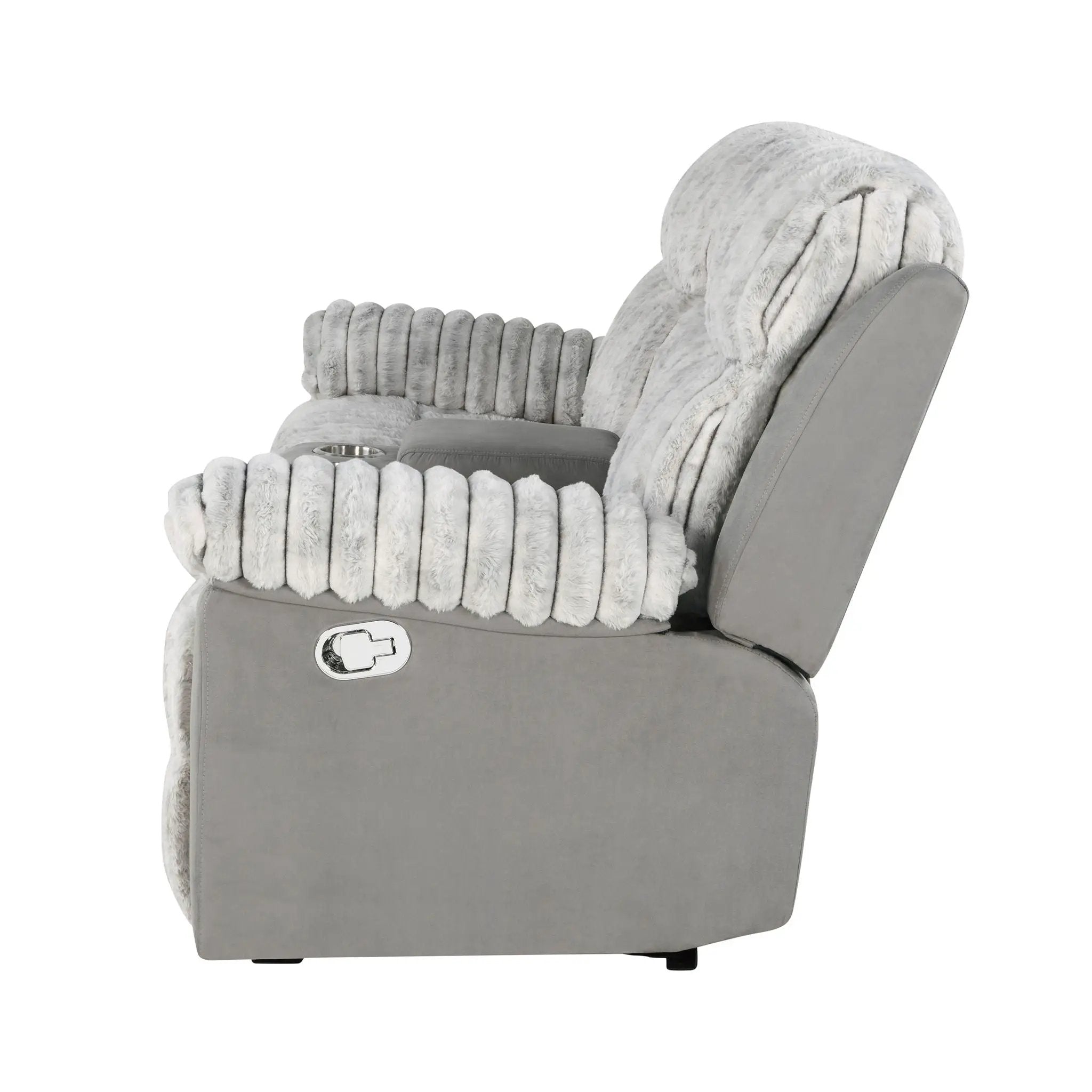 Bruni - Console Reclining Loveseat With Manual Recline by Unique Piece Furniture