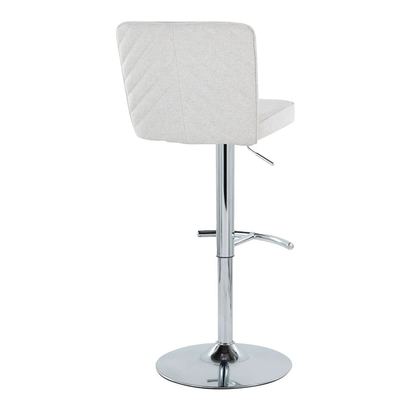 Henry - Contemporary Adjustable Barstool With Swivel & Rounded T Footrest (Set of 2) by Unique Piece Furniture