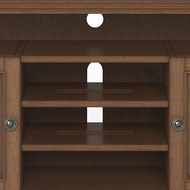 Amherst - TV Media Stand - Rustic Natural Aged Brown by Unique Piece Furniture