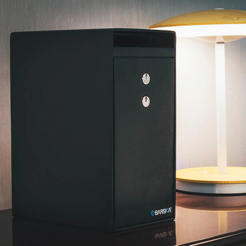 0.27 Cu Ft Dual Key Depository Safe - Black by HouseOfZazla