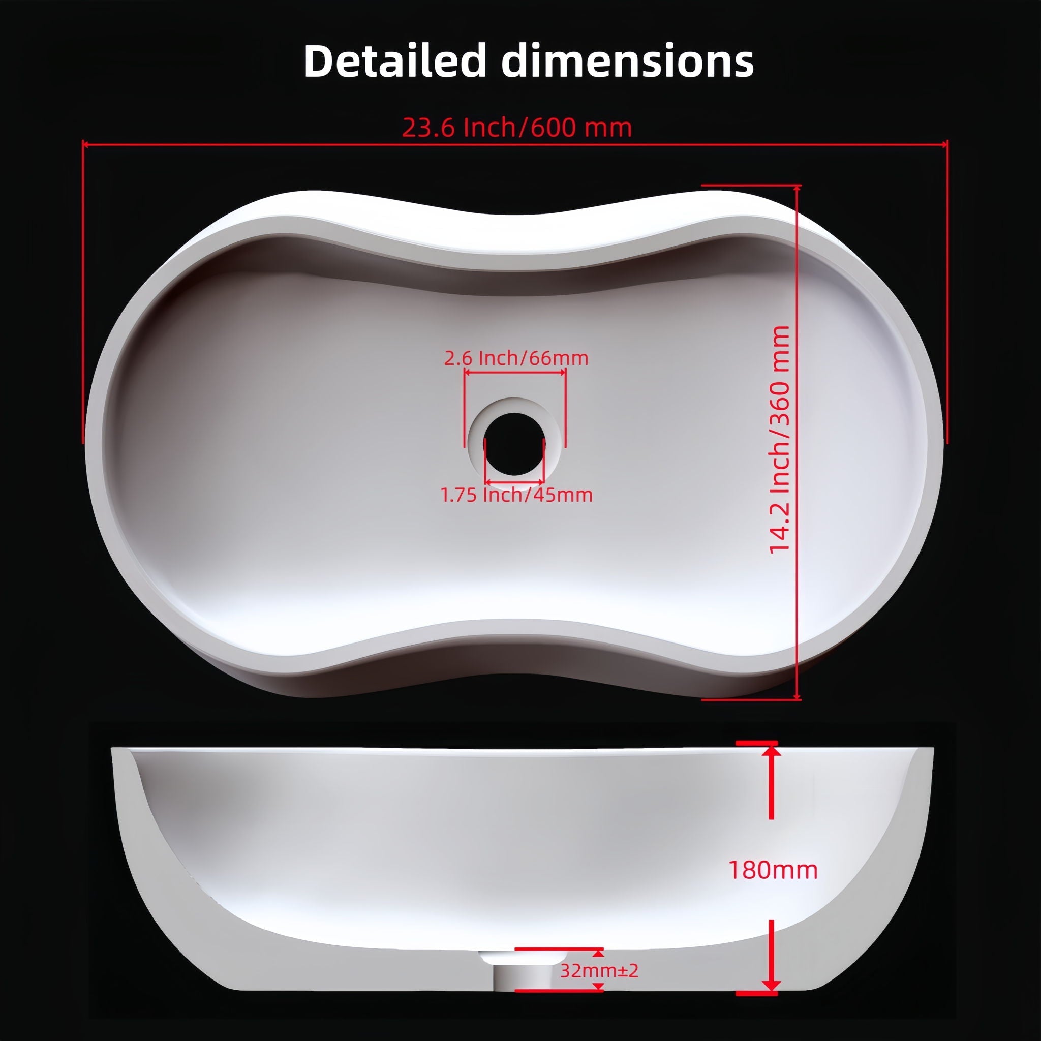 Bathroom Vessel Sink With Wavy Design by HouseOfZazla