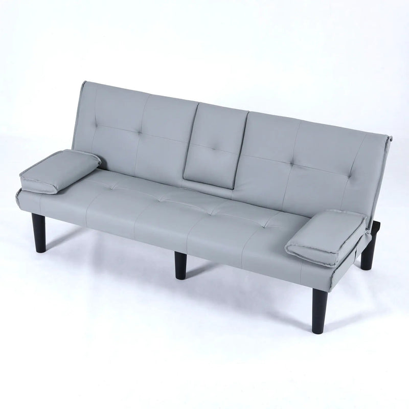 Sofa Bed With Foldable Design And Cup Holder by HouseOfZazla