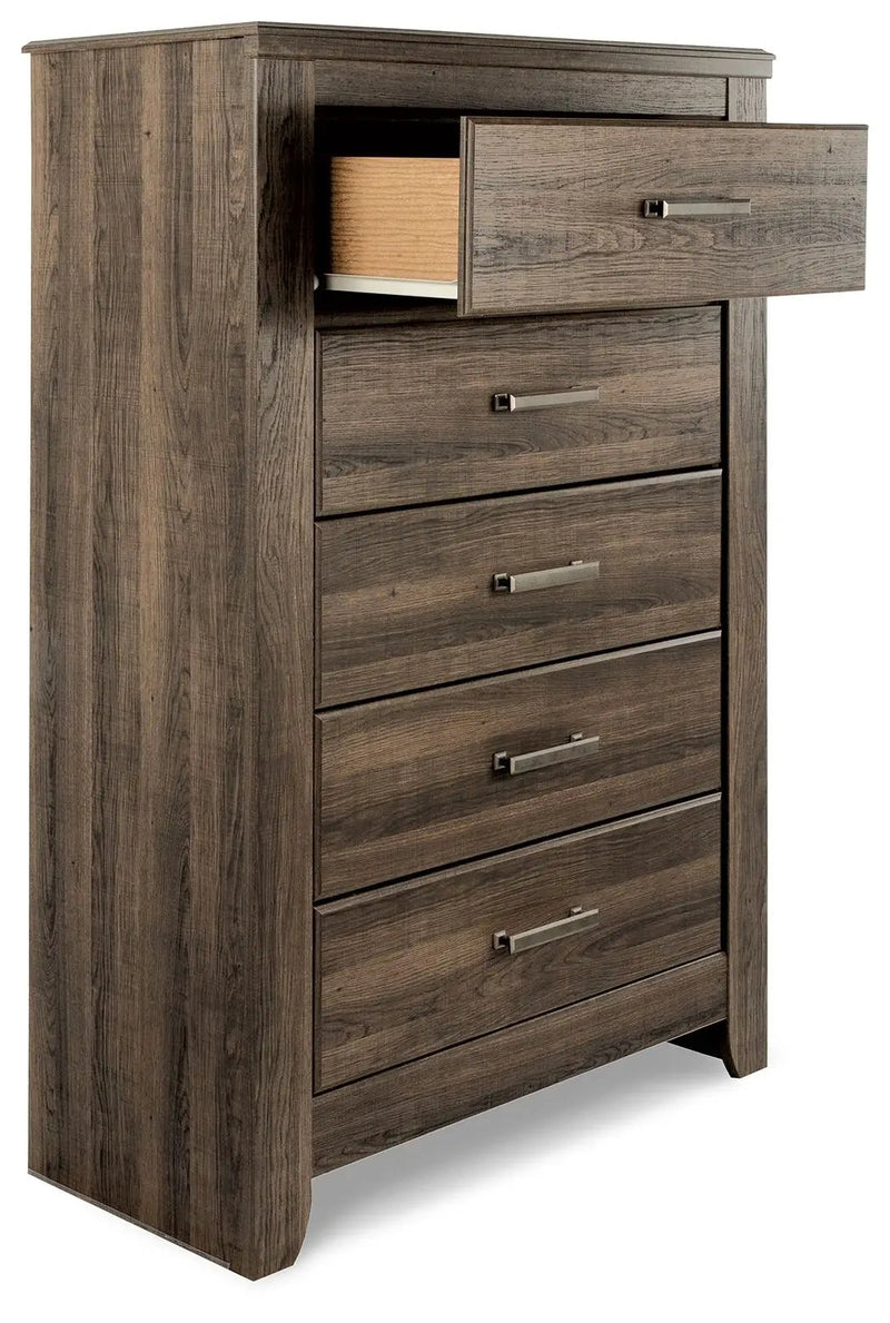 Juararo - Five Drawer Chest - Dark Brown by Unique Piece Furniture