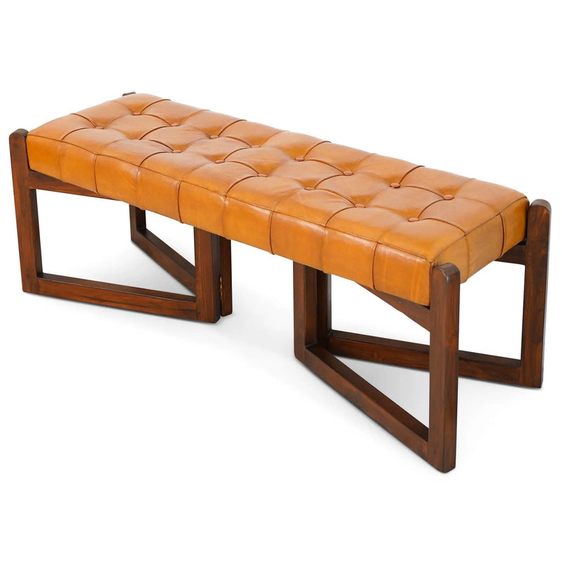 Riley - Bench - Brown / Rustic / Tan by HouseOfZazla