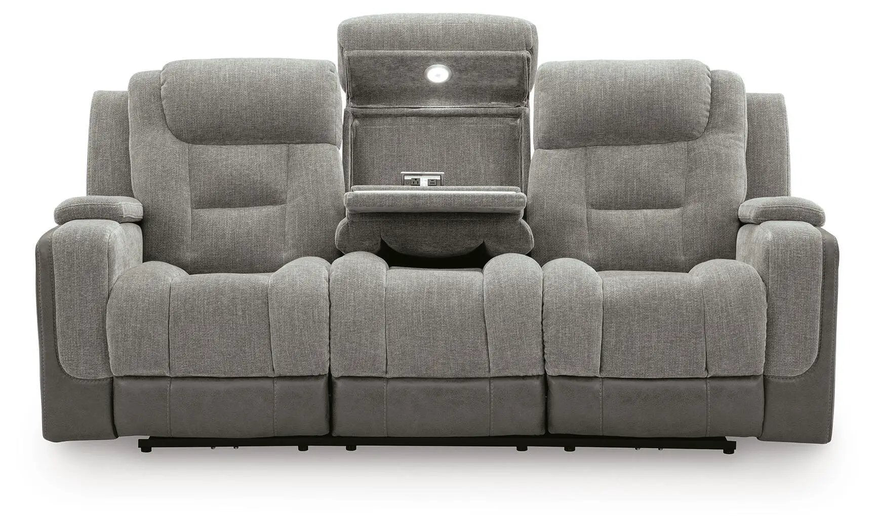 Mixed Motion - Power Reclining Sofa With Adjustable Headrest by Unique Piece Furniture