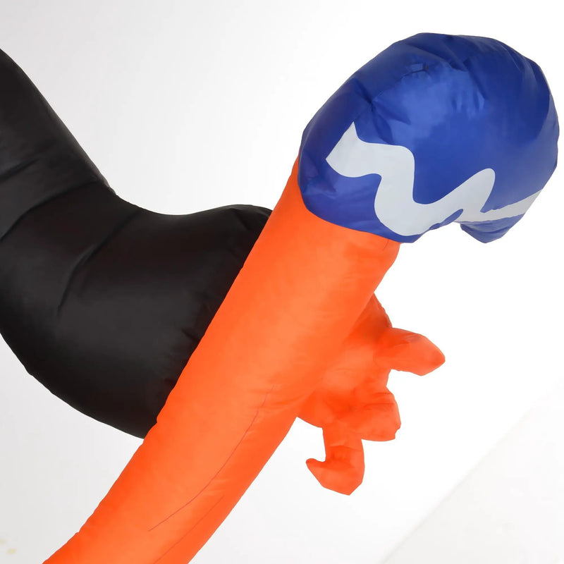 10-Foot Inflatable Pumpkin Ghost with LED Illumination and Hammer Prop by HouseOfZazla