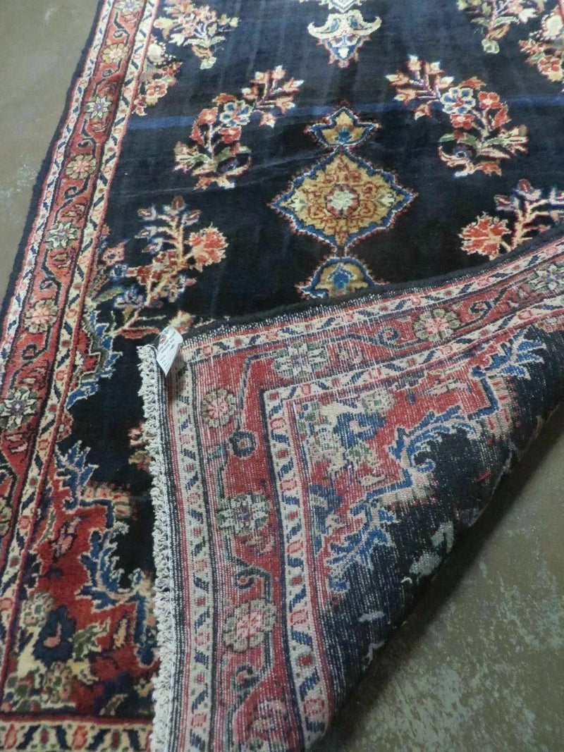Persian Runner Rug 4x11, Navy Blue Antique Lilihan Runner by Jewel Rugs