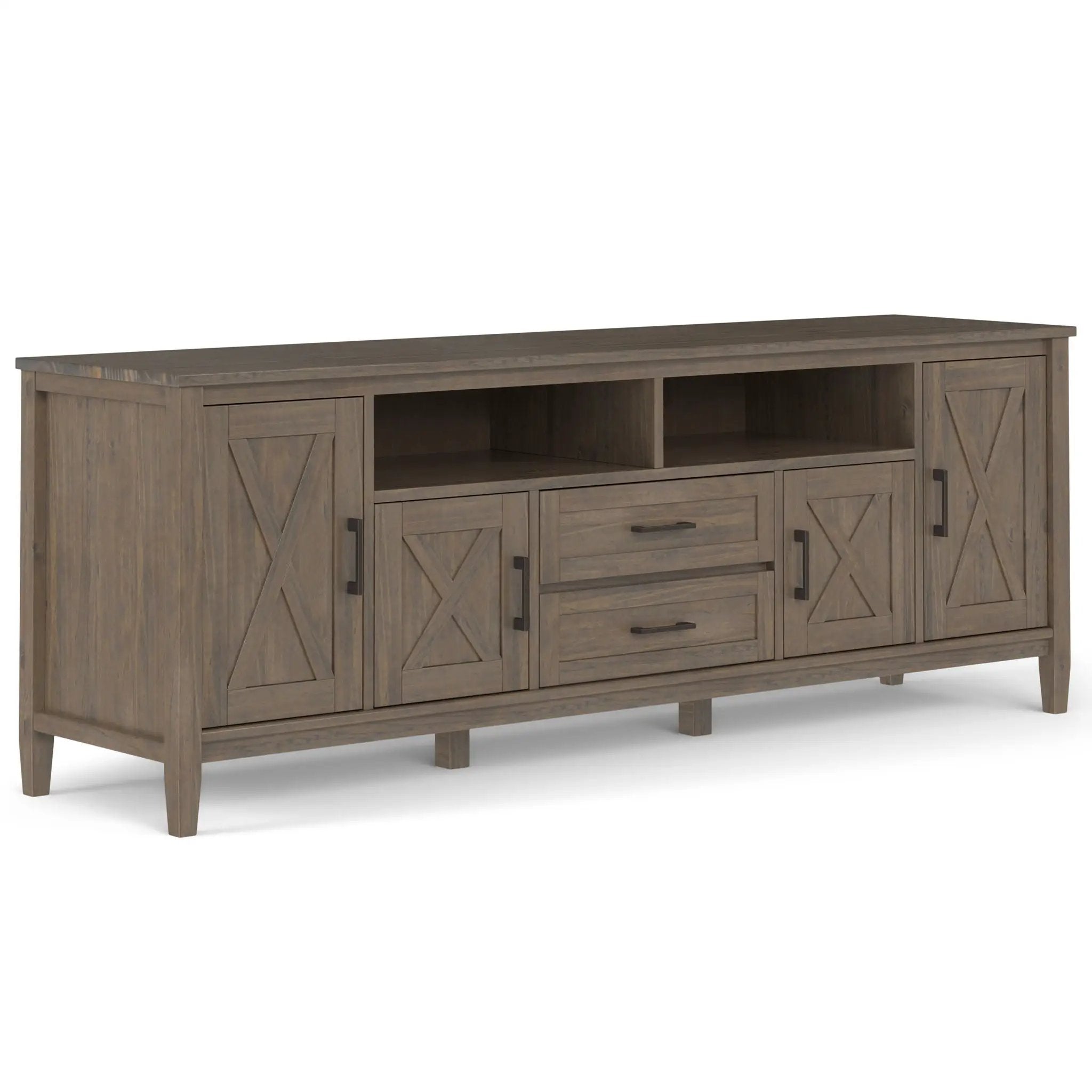 Ela - TV Media Stand - Smoky Brown by HouseOfZazla