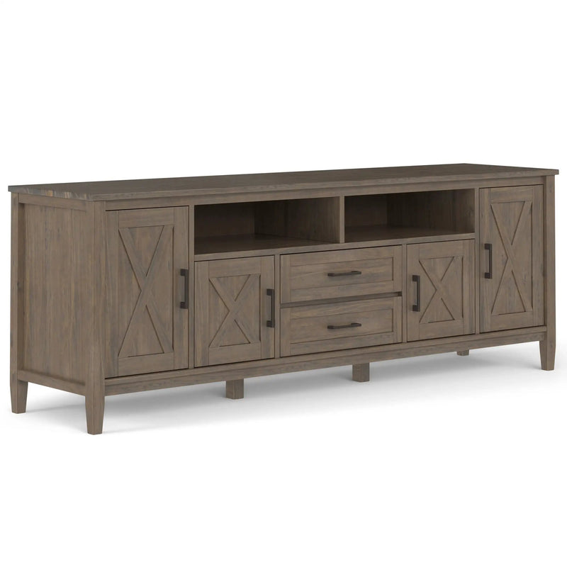 Ela - TV Media Stand - Smoky Brown by HouseOfZazla