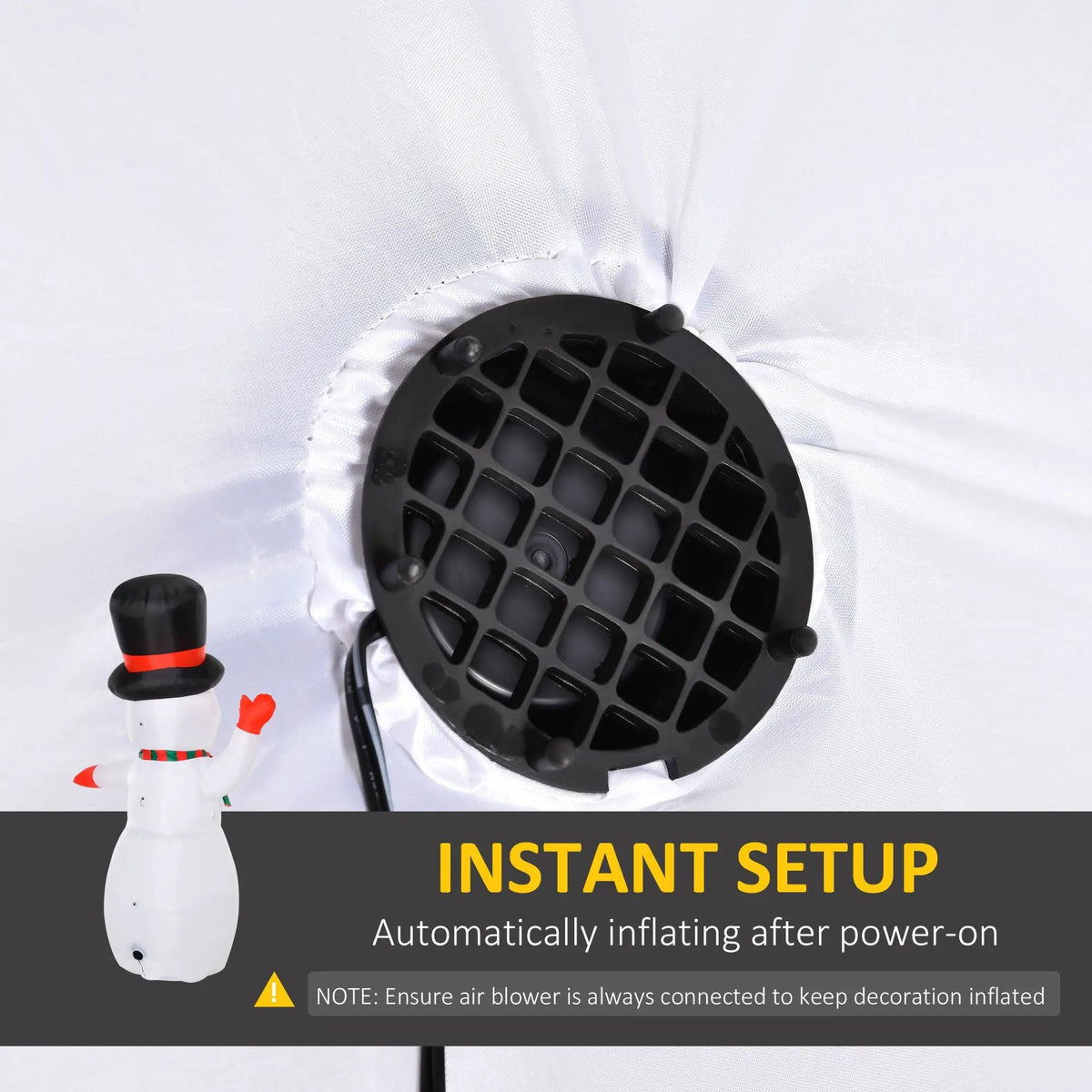 Christmas Inflatables Outdoor Decorations Snowman by HouseOfZazla