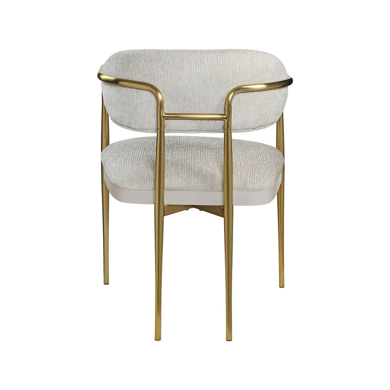 Zayn - Arm Chair (Set of 2) - Beige / Gold by HouseOfZazla