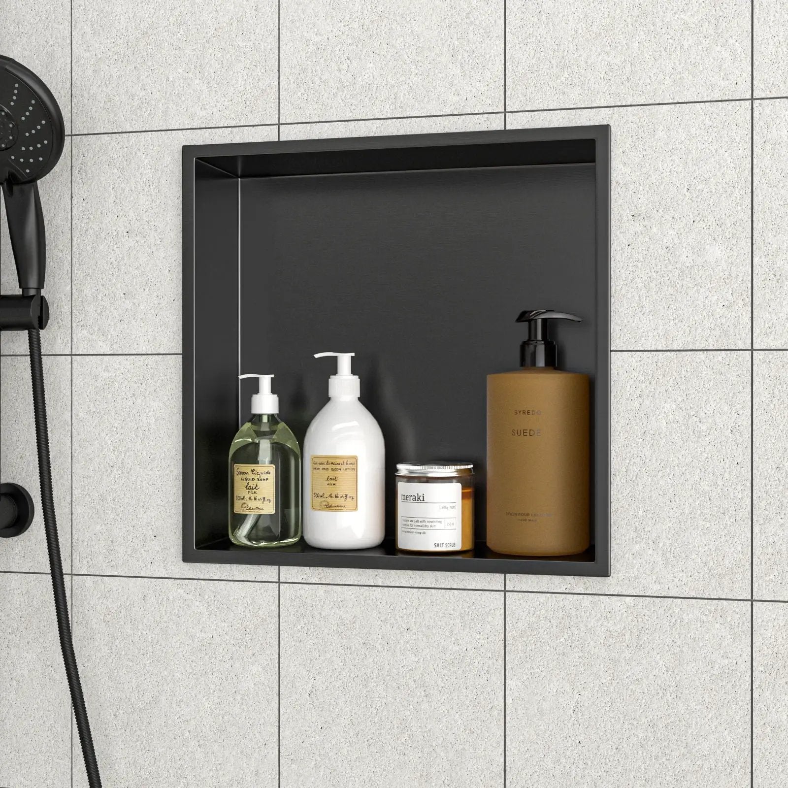 Stainless Steel Shower Niche With Seamless Design For Bathroom Storage by HouseOfZazla