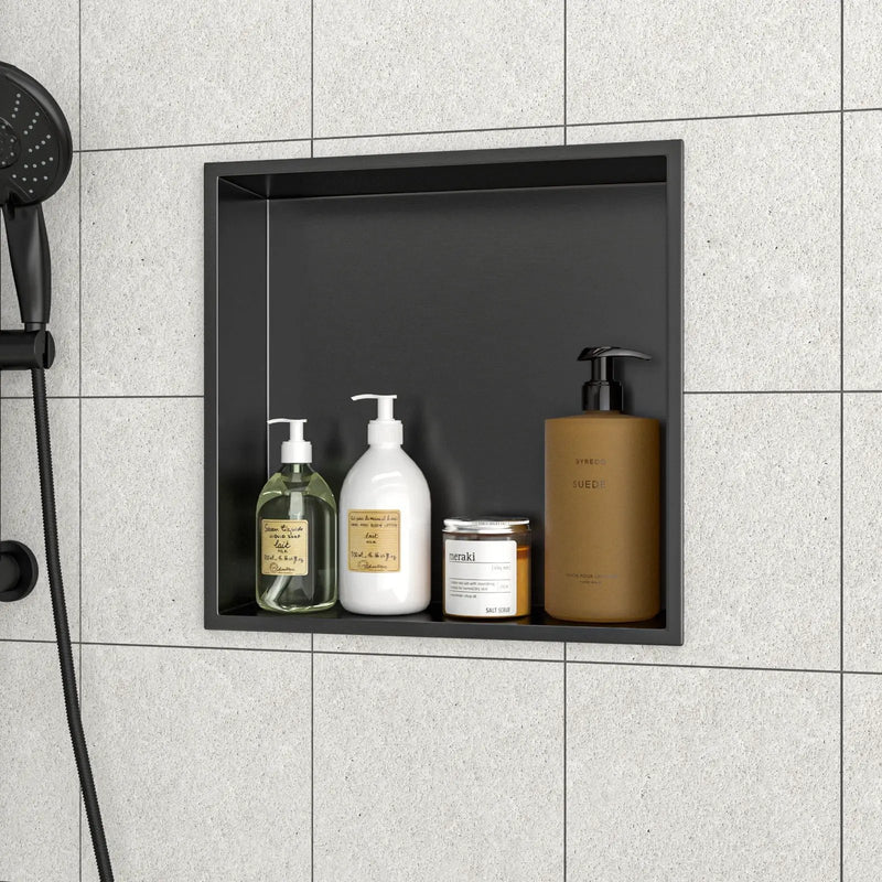 Stainless Steel Shower Niche With Seamless Design For Bathroom Storage by HouseOfZazla
