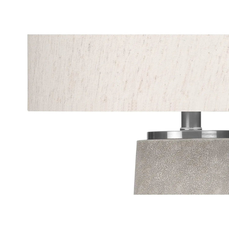 Lighting, Table Lamp, Resin, Modern - Gray by Unique Piece Furniture