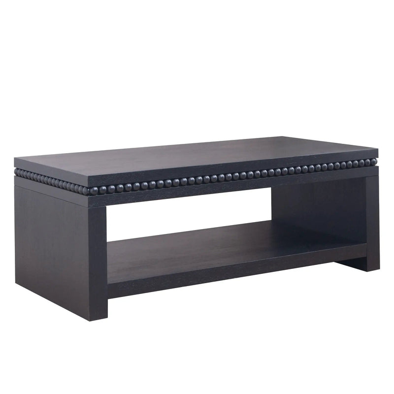 Modern Coffee Table With Beaded Trim by HouseOfZazla