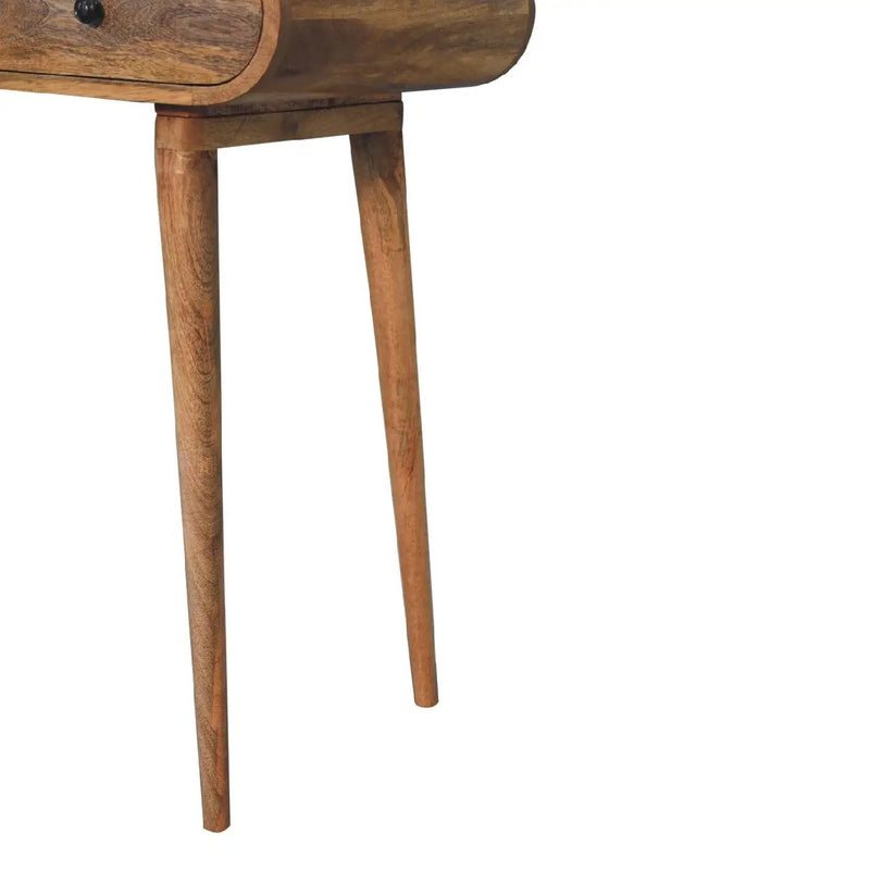 Writing Desk, Curved - Chestnut by HouseOfZazla