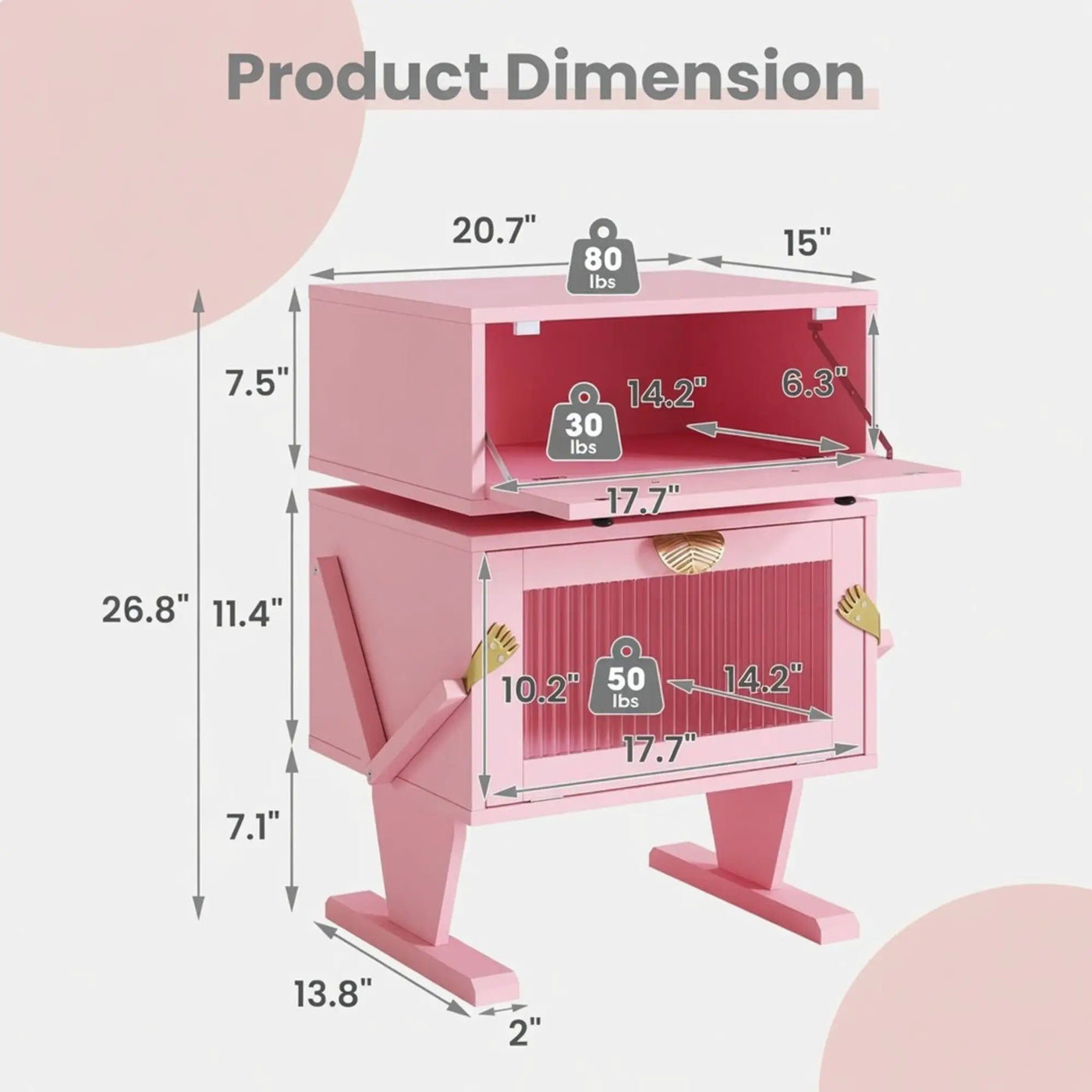 Robot LED Nightstand With 360° Rotating Drawer by HouseOfZazla
