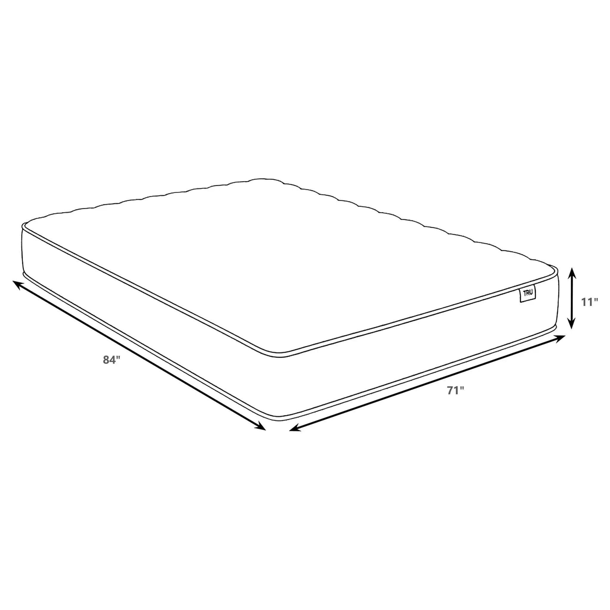 Hayes California King Firm Tight Top Hybrid Mattress White by Unique Piece Furniture