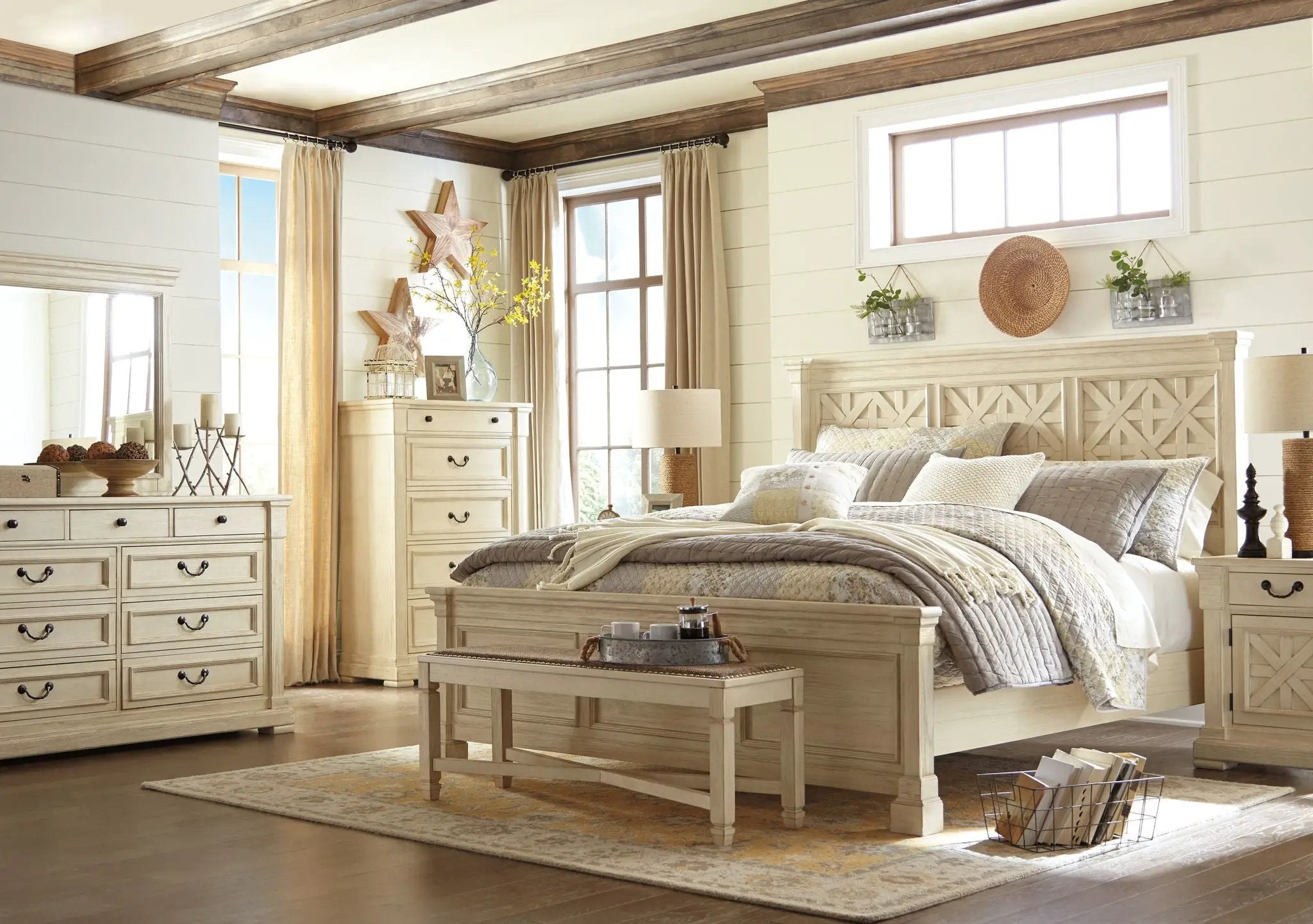 Bolanburg - Large UPH Dining Room Bench - Beige by Unique Piece Furniture