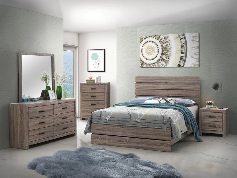 Brantford 5-piece Queen Bedroom Set Barrel Oak by Unique Piece Furniture