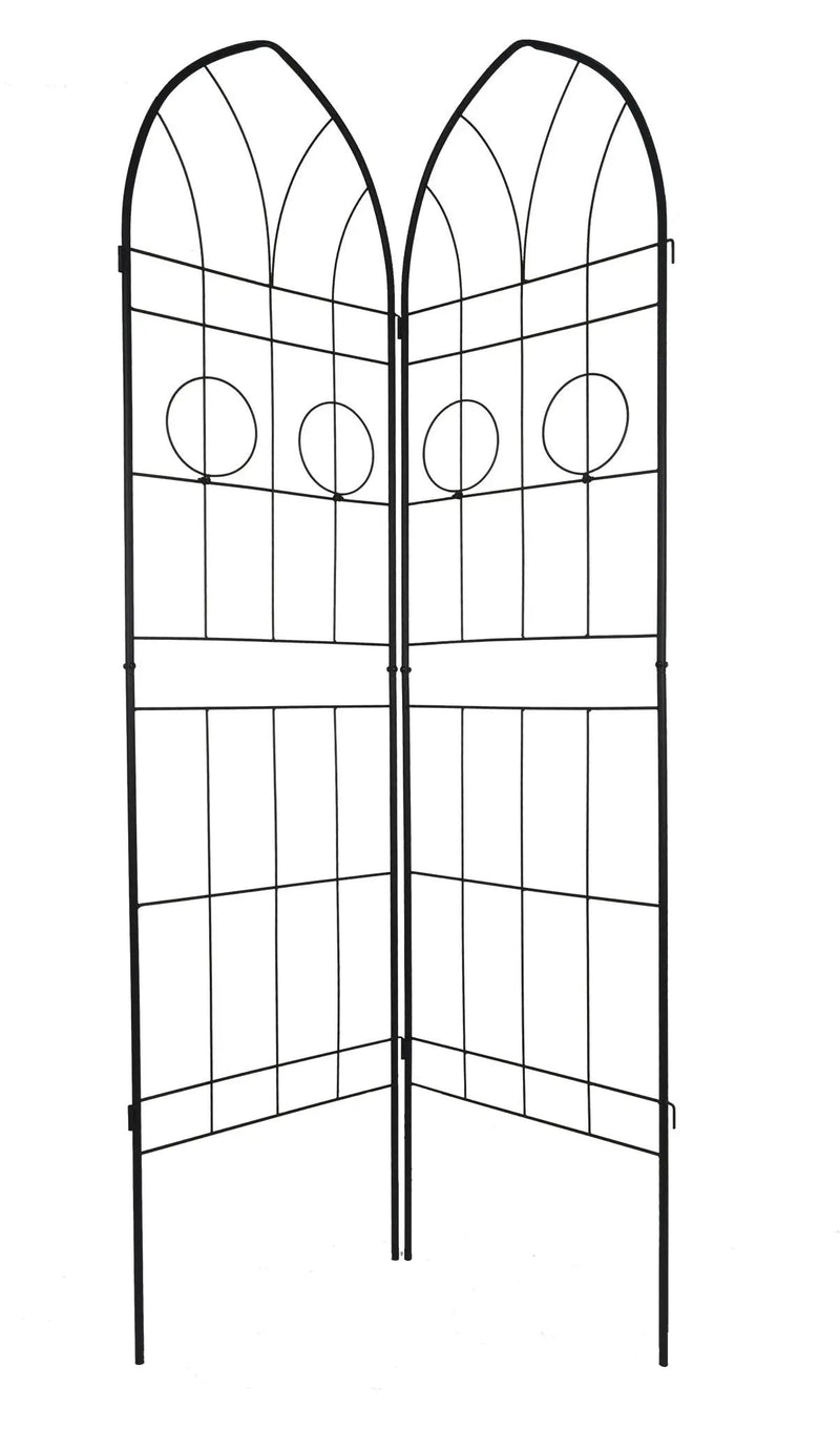 Metal Garden Trellis Rustproof Trellis For Climbing Plant, Outdoor Flower Support by HouseOfZazla