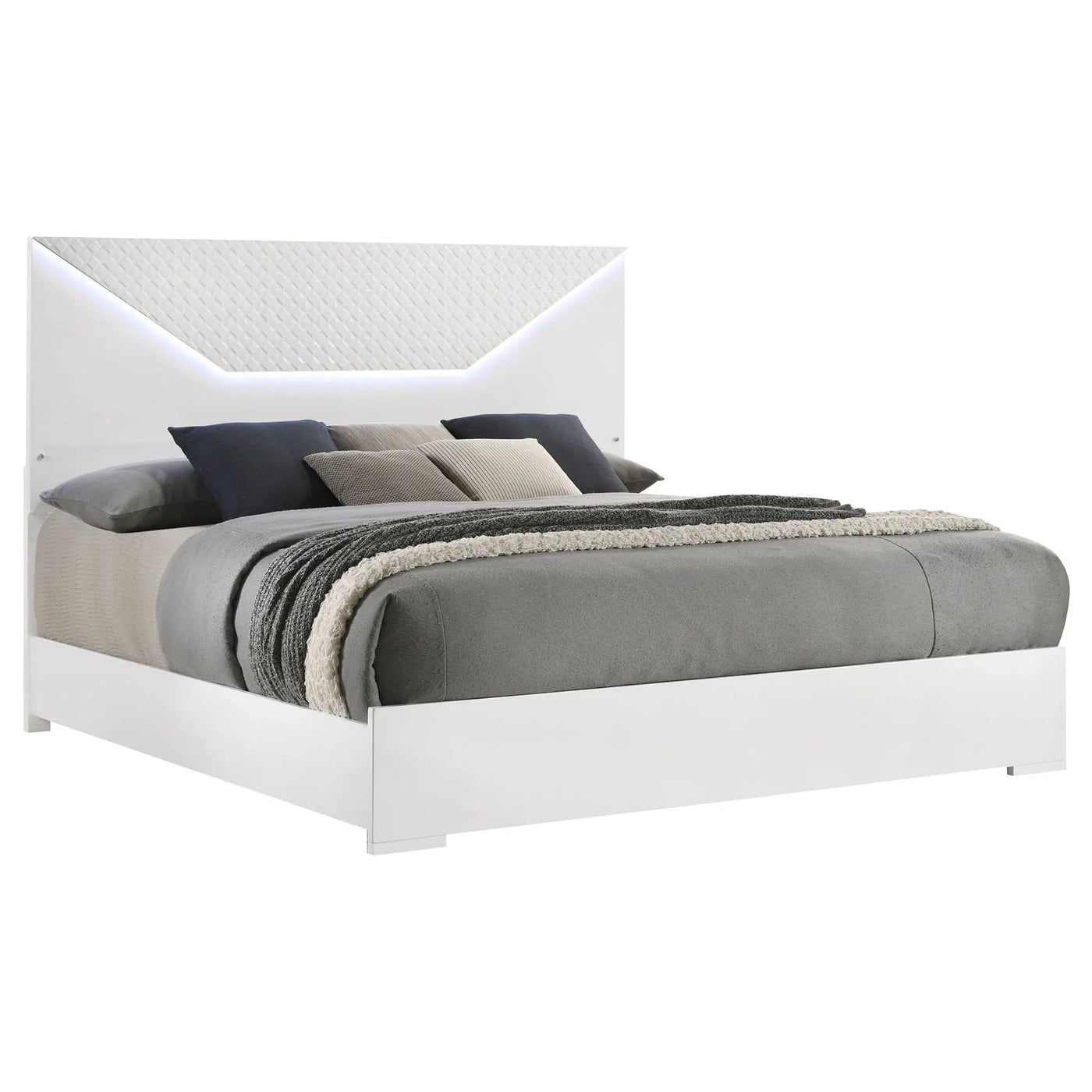 Pierce - Panel Bed LED Headboard by HouseOfZazla