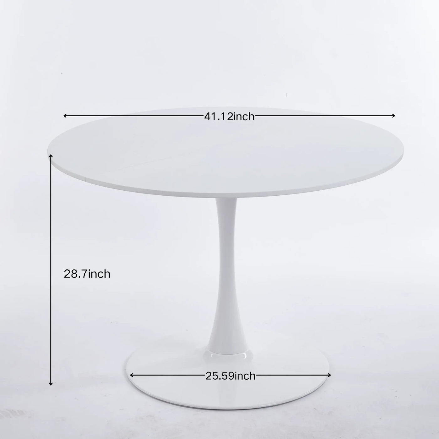 Mid-Century Tulip Dining Table With Round Top by Unique Piece Furniture